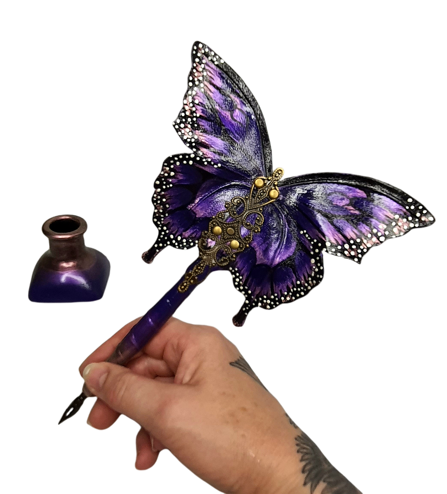 Leather pen handmade