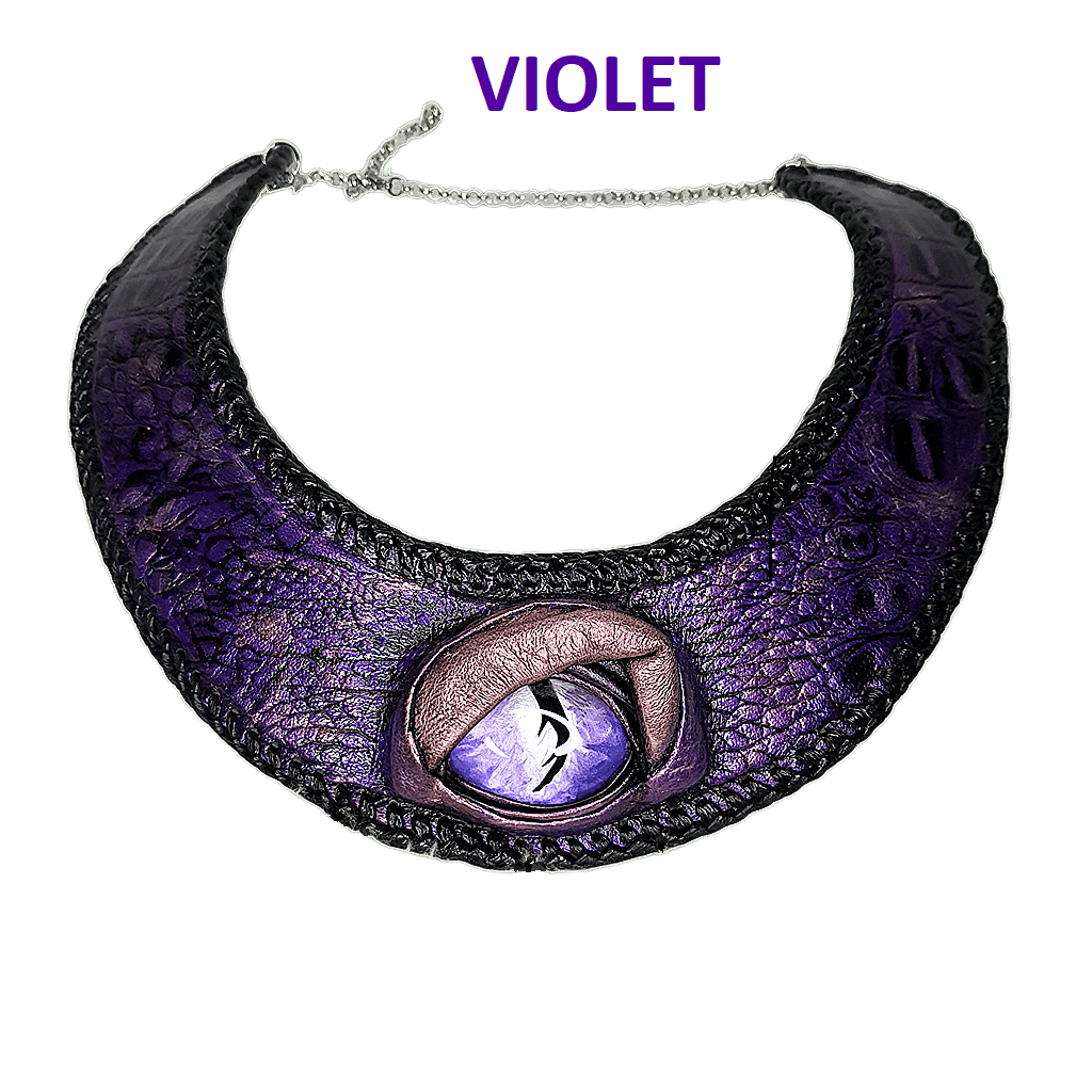 Leather necklace handmade