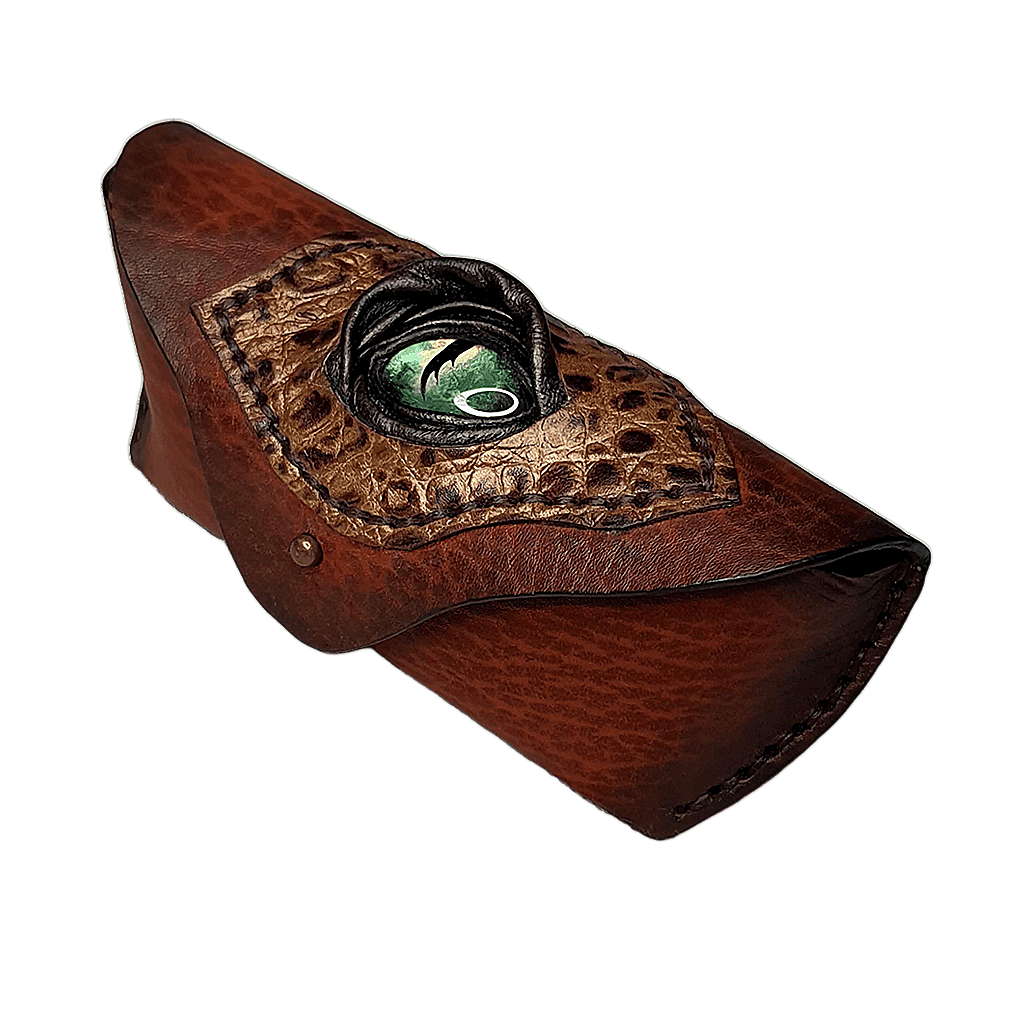 Leather glasses case handmade