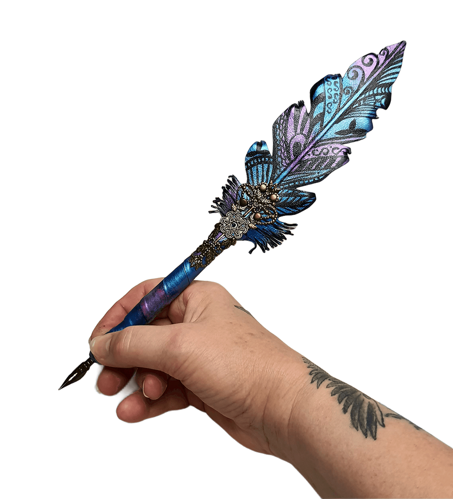 Leather pen handmade
