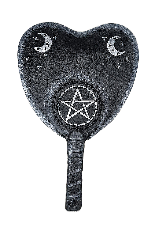 Leather hand fan handmade