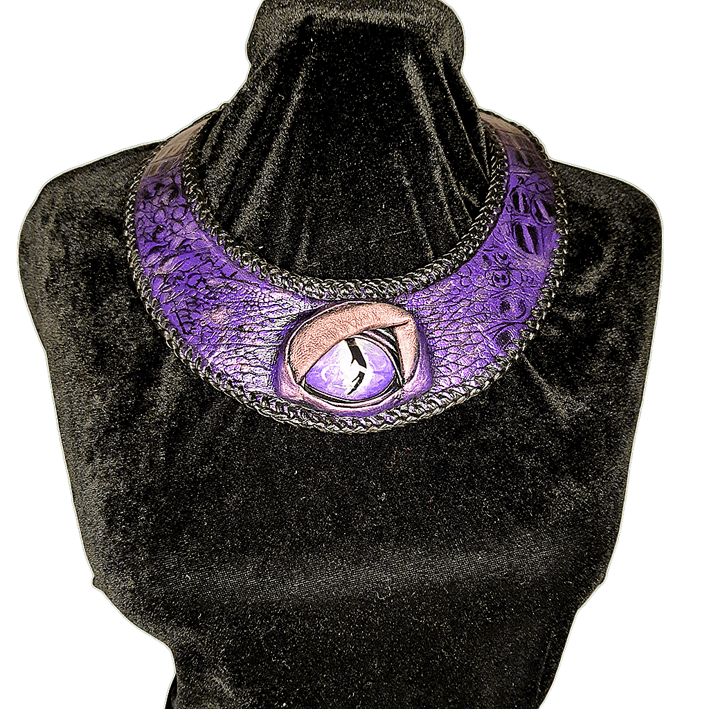 Leather necklace handmade
