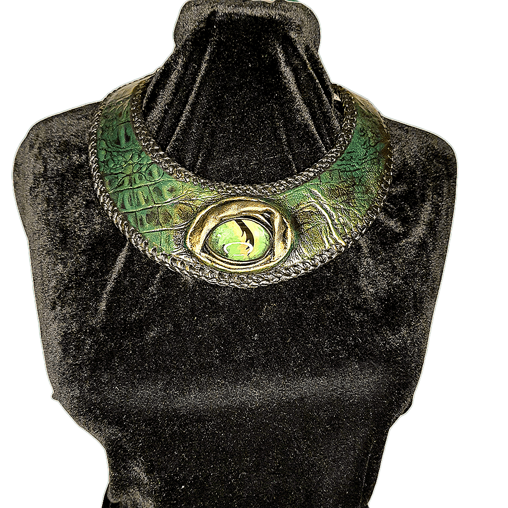 Leather necklace handmade