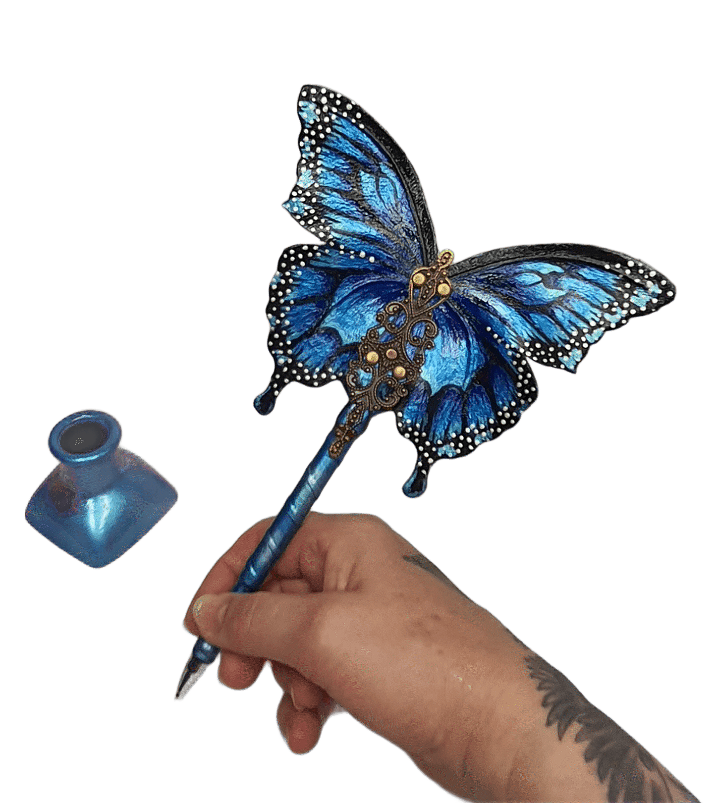Leather pen handmade