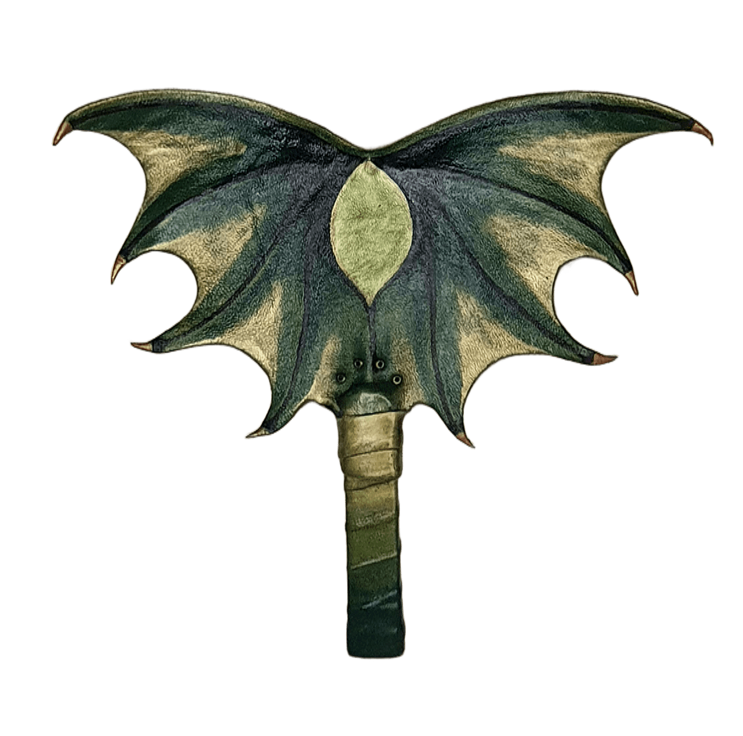 Leather hand fan handmade