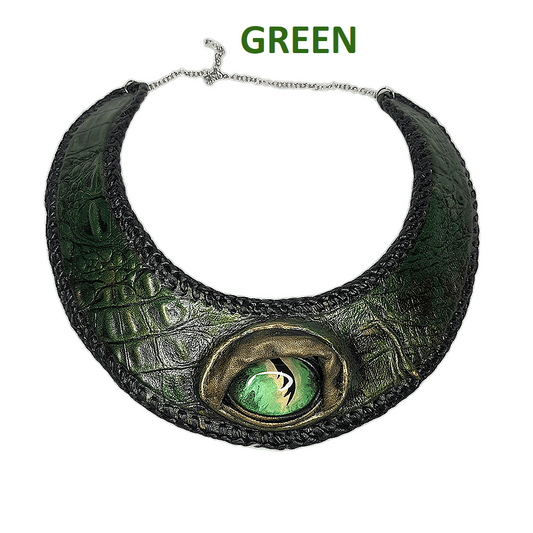 Leather necklace handmade
