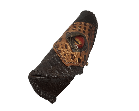 Leather glasses case handmade
