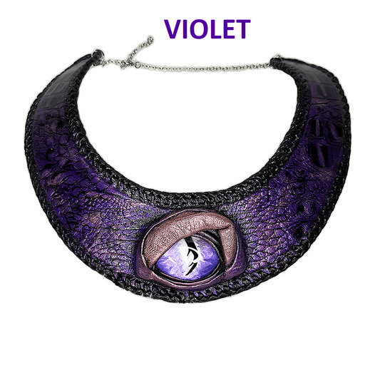 Leather necklace handmade
