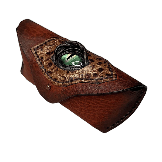 Leather glasses case handmade