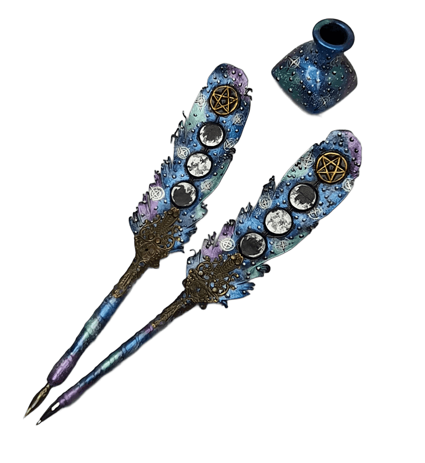 Leather pen handmade