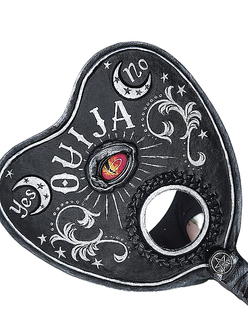 Leather hand fan handmade