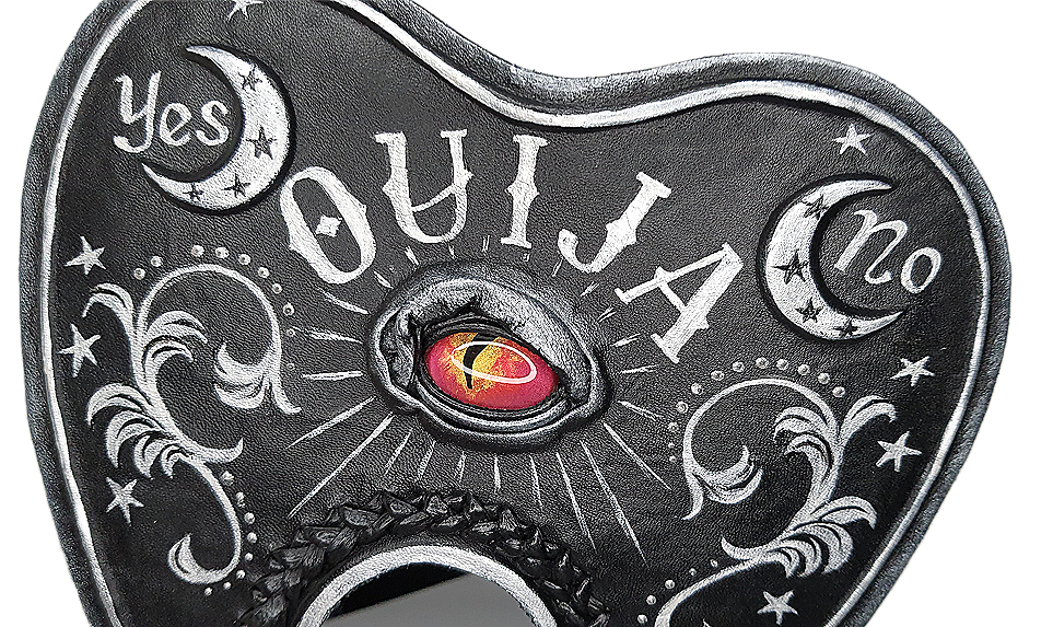 Leather hand fan handmade