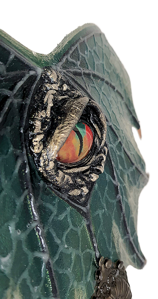 Leather hand fan handmade