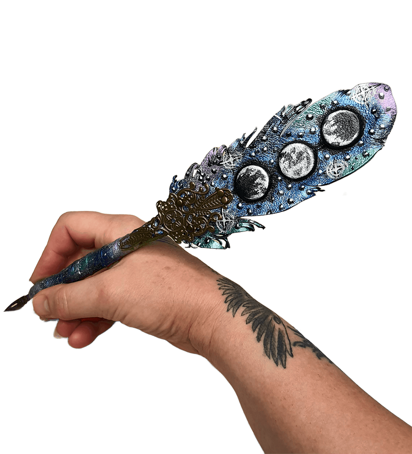 Leather pen handmade